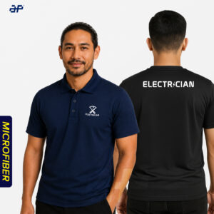Home electrician microfiber short sleeve shirt